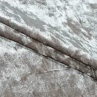 Ткань Бархат стрейч кристалл серо-бежевый (150см 304г/м² пог.м) 171516