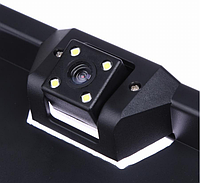 Авто рамка для номерного знака со встроенной камерой, 4 светодиода, LED-подсветка, черная/black! Лучшая цена