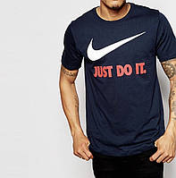 Мужская футболка Nike Just Do It темно синяя найк