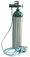 Кислородный безшовнный алюминиевый баллон (кислородный ингалятор)в алюминиевом кейсе, объемом 3 литра