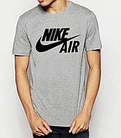 Мужская футболка Nike Air серая найк