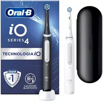 Електрична зубна щітка Oral-B iO Series 4 Duo Black+White