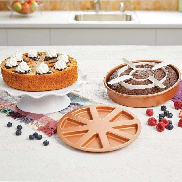 Copper Chef Perfect Cake Pan антипригарна керамічна форма для випічки! Мега ціна