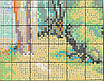 Набір для вишивання за нанесеною на канву схемою "Pine forest".AIDA 14CT printed, 48*36 см, фото 7