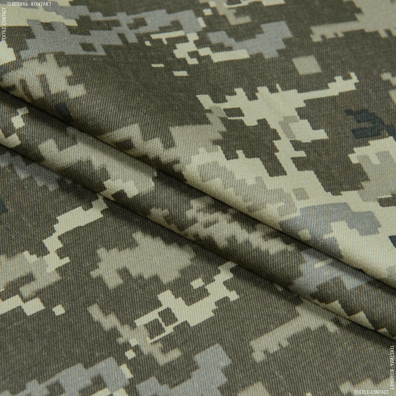 Тканина саржа ткч камуфльована піксель во (150см 260г/м² пог.м) 180020