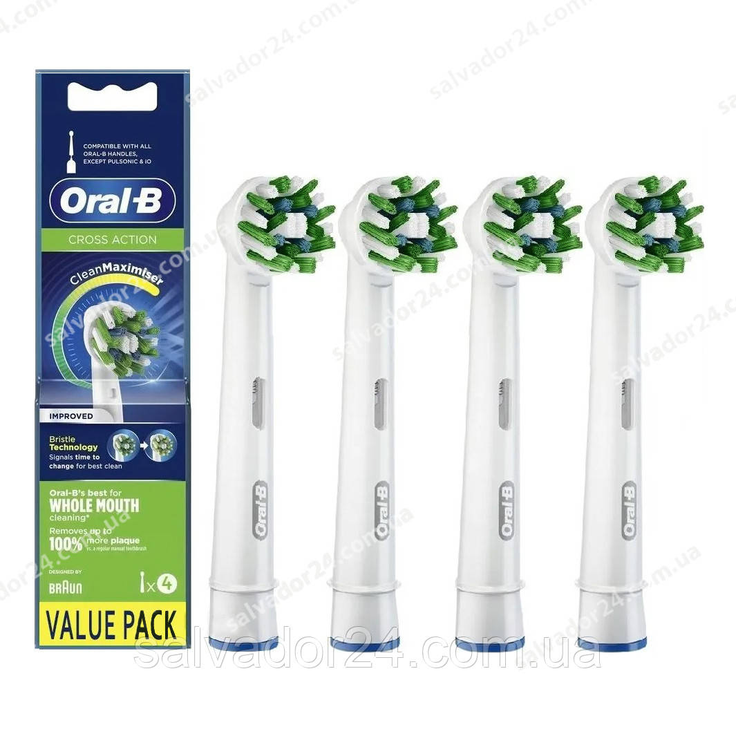Насадки для електричної зубної щітки Oral-B Cross Action, 4 шт.
