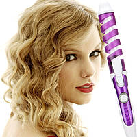 Спиральная плойка для завивки волос Perfect Curl RZ118 | Стайлер для волос | Фиолетовая! Лучшая цена