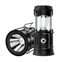 Складаний кемпінговий ліхтар SOLAR 5800 CAMPING LAMP із сонячною батареєю і функцією Powerbank чорний! Найкраща ціна