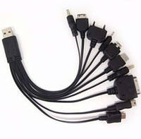 Универсальный USB шнур для зарядки всех телефонов 10 в 1, DC-118B RT683! Лучшая цена