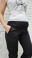 Теплі штани-джогери для вагітних рубчик. Спортивні штани на флісі для майбутніх мам