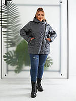 Жіноча демісезонна коротка куртка, норма та батал, різні кольори, р.48-58