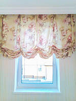 Английская штора в стиле Прованс на римском карнизе в "Green Hills"
Ткань для штор Borelli
