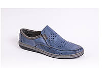 Перфоровані туфлі Polbut сині 40, 45 розміри