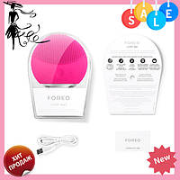 Електрична щітка <unk> масажер для очищення шкіри обличчя Foreo LUNA Mini 2, Рожевий! BEST