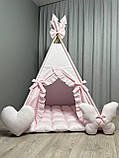 Вігвам Рожева насолода БОНБОН Повний комплект, вігвам дитячий, вігвам для дівчинки, вігвам для дітей, дитяча палатка, фото 2
