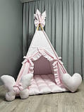 Вігвам Рожева насолода БОНБОН Повний комплект, вігвам дитячий, вігвам для дівчинки, вігвам для дітей, дитяча палатка, фото 6