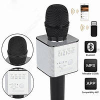 Беспроводной микрофон караоке MicGeek Q9 Karaoke (черный, золотой) + ЧЕХОЛ! BEST