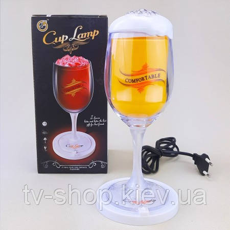 Світильник нічник Келих пива,21 см, фото 1