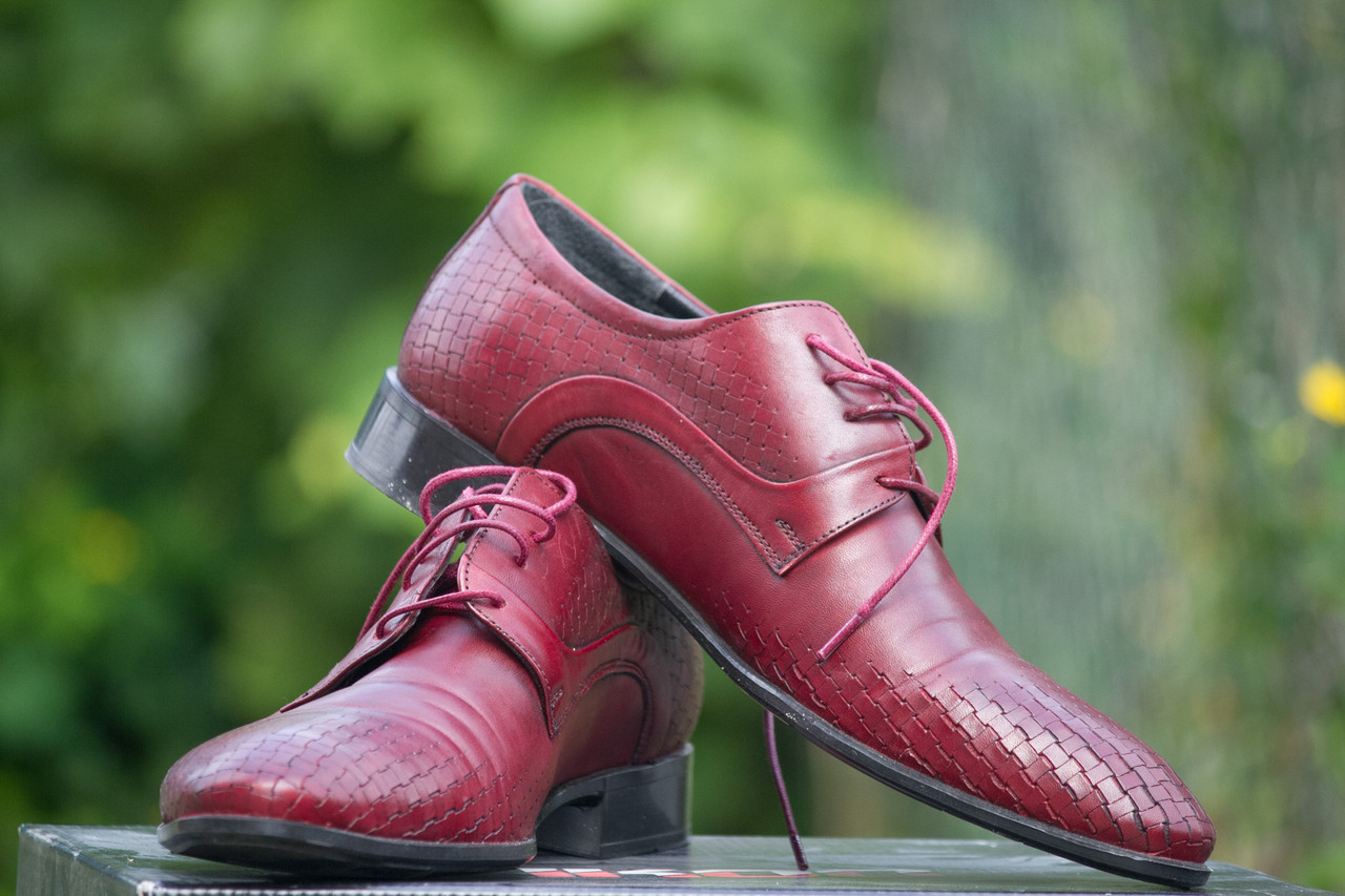 Червоні туфлі SHERLOCK SOON - аристократичний стиль!, фото 1