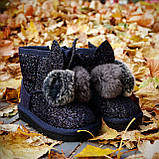 Чарівні сині уггі з вушками! 21, 22, 23, 24, 25 розмір, фото 3