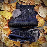 Чарівні сині уггі з вушками! 21, 22, 23, 24, 25 розмір, фото 6