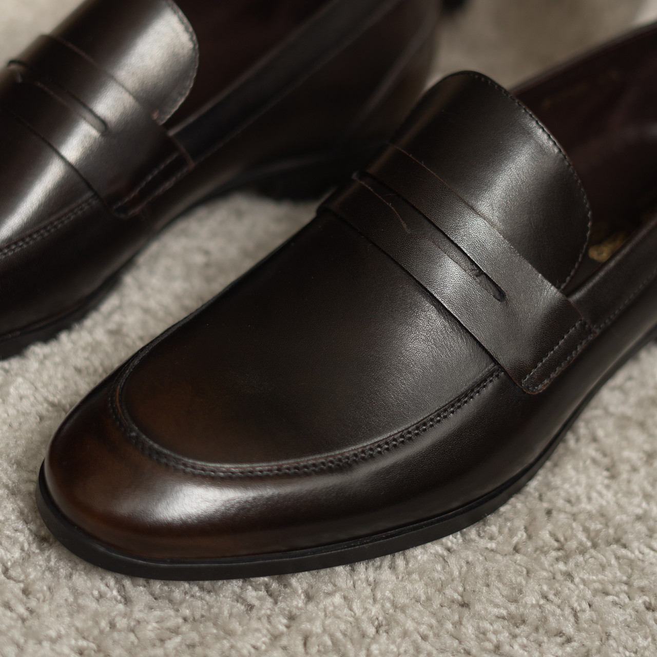 Пенні лофери коричневі 41, 44 розмір, фото 1