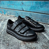 Чоловічі кеди на липучках - НАТУРАЛЬНА ШКІРА!, фото 3