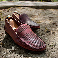 Бордові чоловічі туфлі Luciano Bellini мокасини 40, 41 та 44 розмір