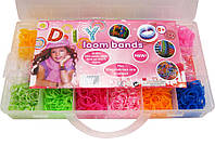 Набор для плетения резинками Rainbow Loom Bands 2400шт. + станок +аксессуары