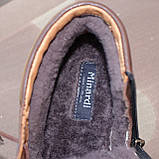 Коричневі чоловічі черевики Minardi з натуральної шкіри, фото 7