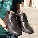 Чоловічі черевики коричневого кольору 40 та 43 розміри, фото 6