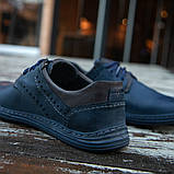 Польське чоловіче взуття синього кольору, фото 2
