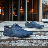 Польське чоловіче взуття синього кольору, фото 3