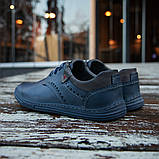 Польське чоловіче взуття синього кольору, фото 5
