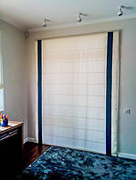 Римские гардины в морском стиле в детской комнате. Ткань для штор VICENTA