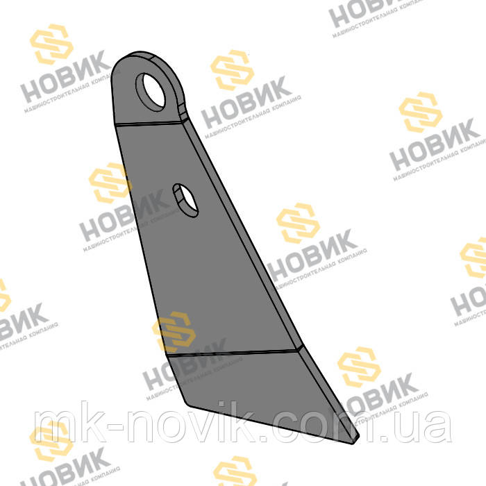 60021160 Скребок правий 146x77x1,5мм Horsch