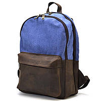 Чоловічий рюкзак шкіра та канвас для ноутбука TARWA RKc-7273-3md