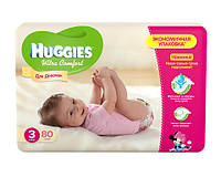 Huggies Ultra Comfort для девочек 3 - (80 шт)