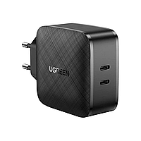 Сетевое зарядное устройство UGREEN CD216 66 W 2xType-C PD Charger (Черный) (70867)