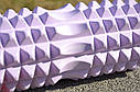 Масажний ролик (ролер) U-POWEX EVA foam roller (33x14см.) Type 2 Purple, фото 11