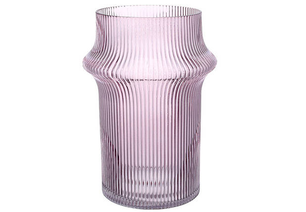 Скляна ваза Cosmic 14*25 см, колір — пурпуровий (591-382), фото 1