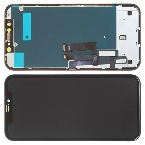 Дисплей iPhone XR модуль в зборі з тачскріном чорний, Mecanico TFT HC