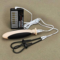 Електростимулятор кільце для пеніса + велика силіконова пробка