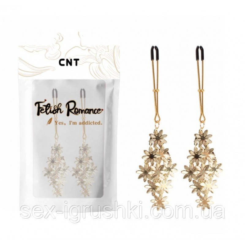 Затискачі для сосків із прикрасою Snow Flake Nipple Clamps ST61714