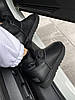 Зимові Жіночі Черевики UGG Classic Mini Bailey Button Leather Black / УГГ Класік Міні Бейлі Баттон Чорні, фото 8