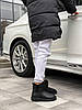 Зимові Жіночі Черевики UGG Classic Mini Bailey Button Leather Black / УГГ Класік Міні Бейлі Баттон Чорні, фото 6