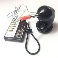 SHOCK LOCK Electro Cock Cage ATOMIC JOCK BLACK ST56686