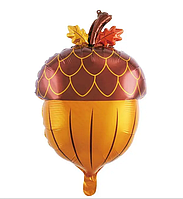 Фольгированный воздушный шарик Жёлудь, 42х64 см