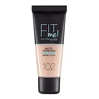 Тональный крем для лица Maybelline New York Fit Me Matte AND Poreless Foundation 102