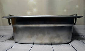 Прямокутна гастроємкість Helios GN1/4-150 з неіржавкої сталі з ручками 2,5 л (7871)